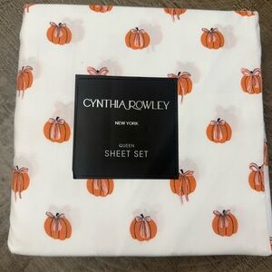 CYNTHIA ROWLEY Pumpkin Sheet Set